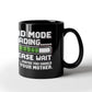 "Dad Mode Loading... Please Wait" Black Coffee Mug