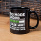 "Dad Mode Loading... Please Wait" Black Coffee Mug