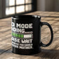 "Dad Mode Loading... Please Wait" Black Coffee Mug